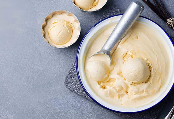 Glace à la vanille