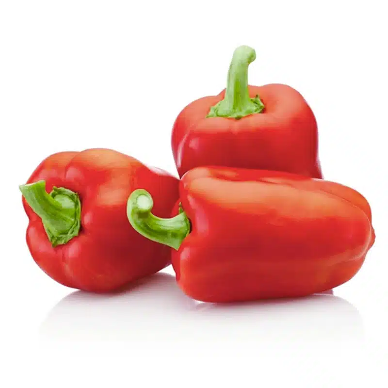 4 poivrons rouges moyens