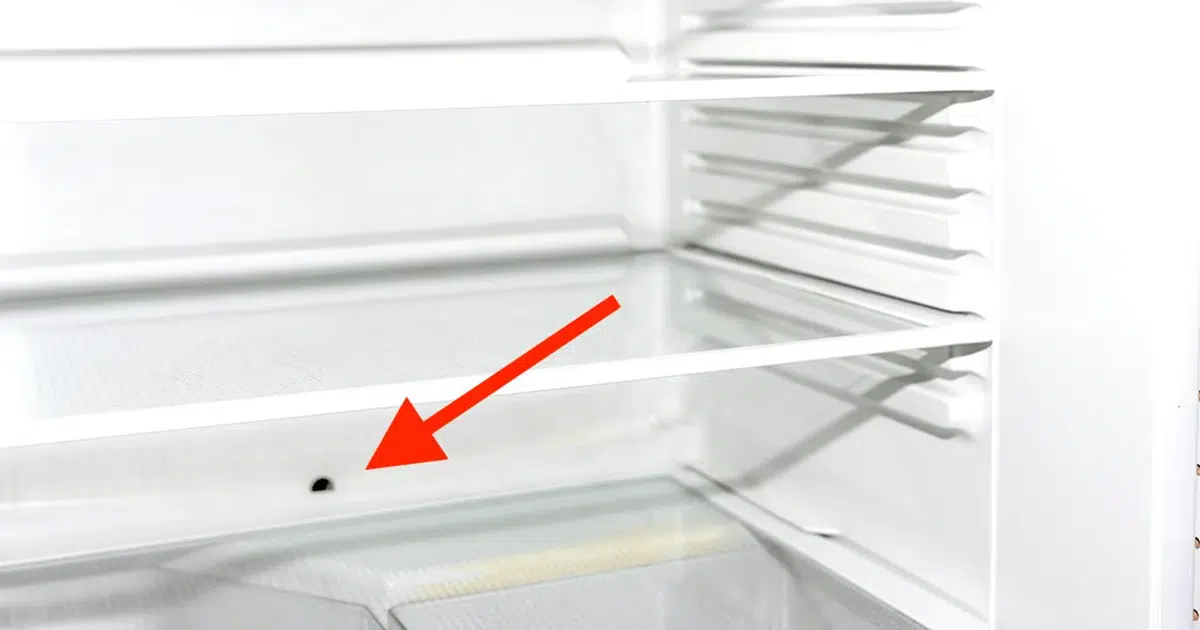 À quoi sert vraiment le petit trou au fond du frigo ?