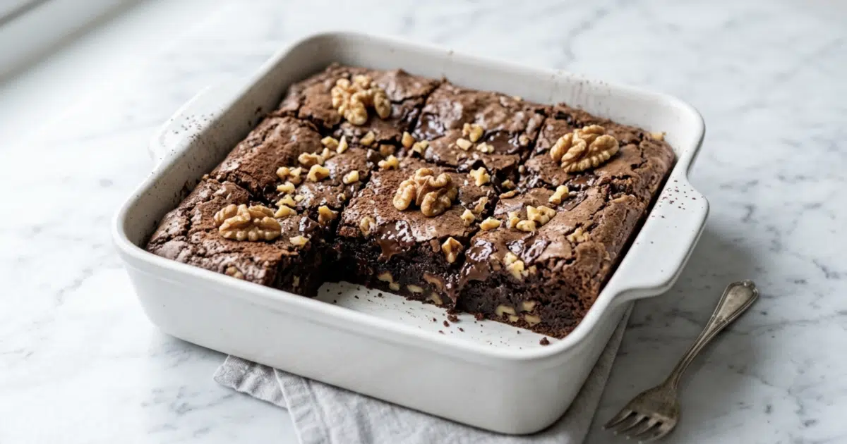 Brownie chocolat et noix à l&rsquo;air fryer