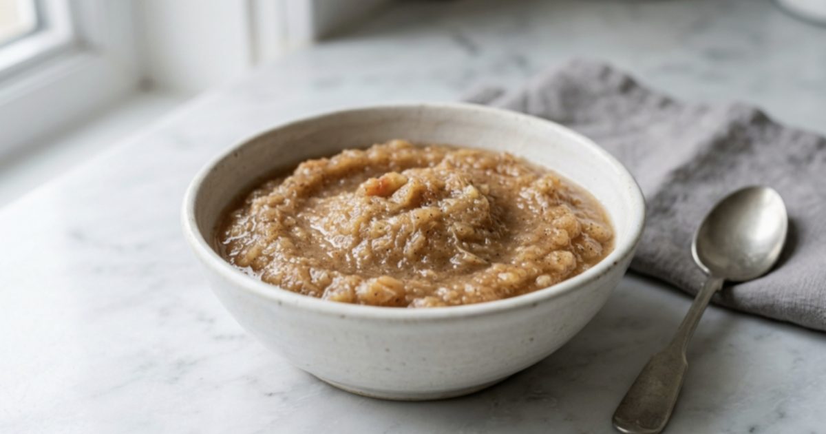 Compote de pommes maison sans sucre