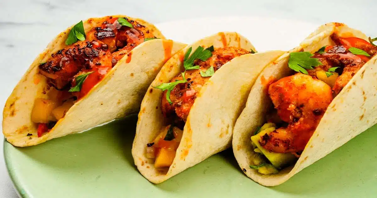 Tacos Mexicains aux Crevettes